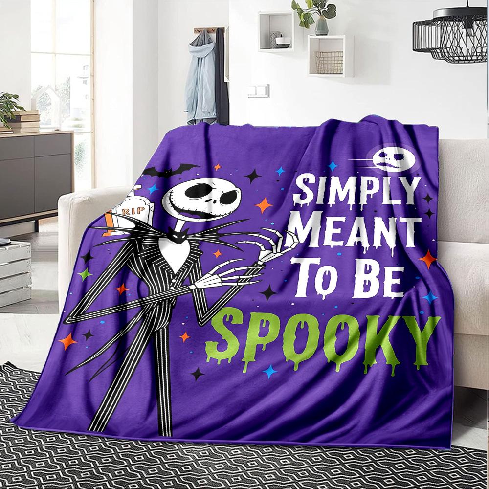 Jack Skellington Blanket Soft Warm Cozy Suitable for Picnics Bed Couch for All Seasons Modern Style Unique Gift for Family and Friends Camping
