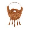 Artificia Realistic Fake Beard Funny Viking Braided Beard Pirate Play Halloween Fake Mustache  Prom