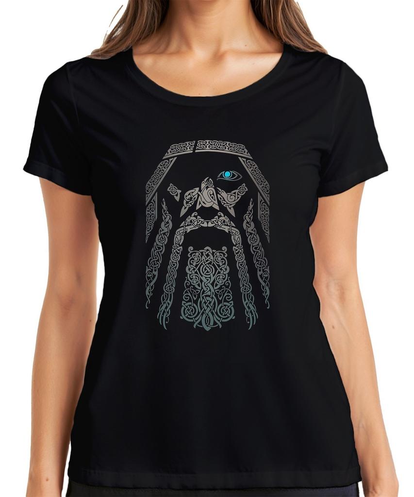 Viking Odin Celtic Knot Pattern Norse Braided Viking Women's T-Shirt