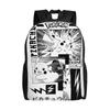 Рюкзаки Pokemon Драгонайт Витражный Драконий тип Поколение 1 Daypack mochila Journey Застежка-молния Rucksack