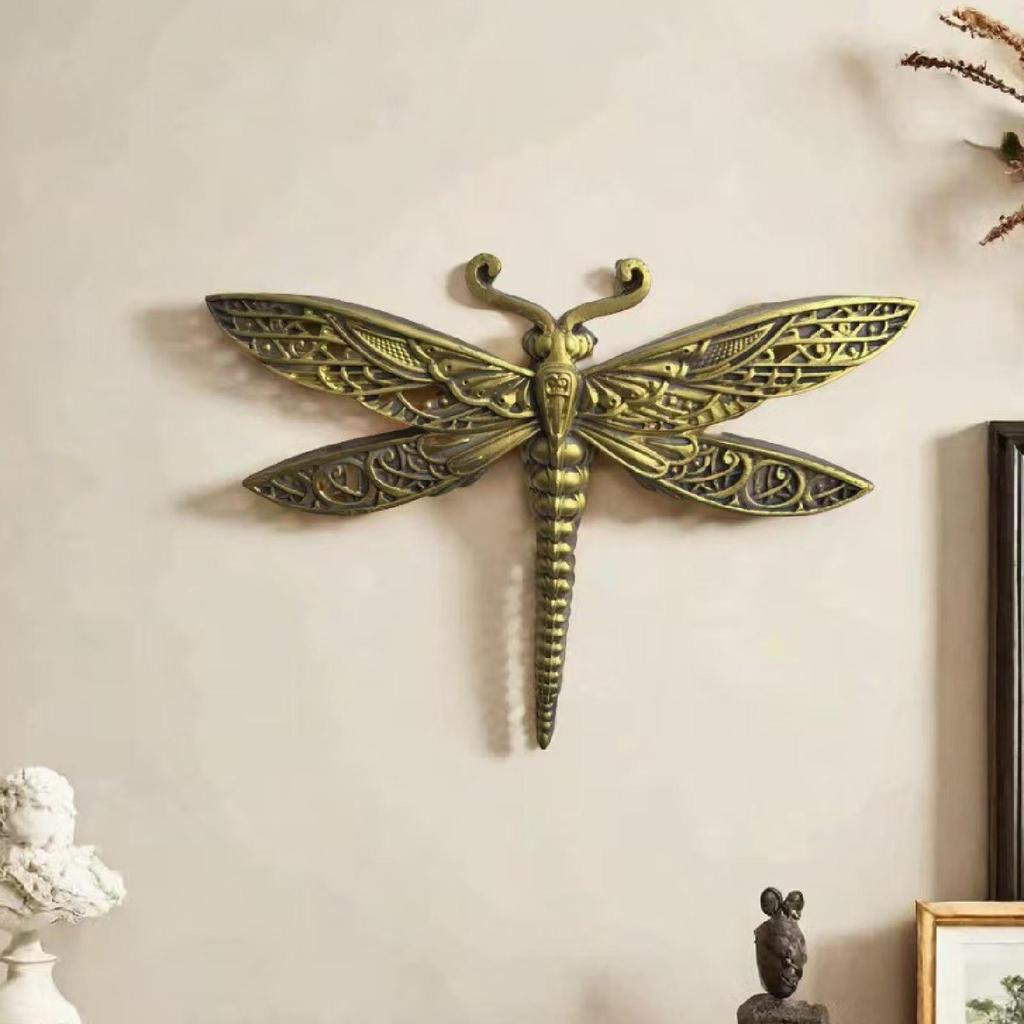 Dragonfly Wall Decor Decoration Vintage Gift Versatile Animal Statue Sculpture Hanging Ornament