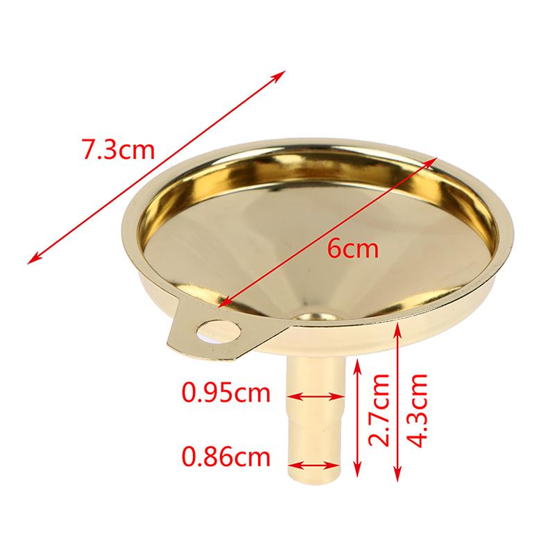 Functional Stainless Steel Gold Funnel Cone Oil Liquid Dispenser Kitchen Tools