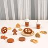 Wooden Afternoon Tea & Dessert Set for Kids - Cake, Cheese, Cookie, Coffee Toy