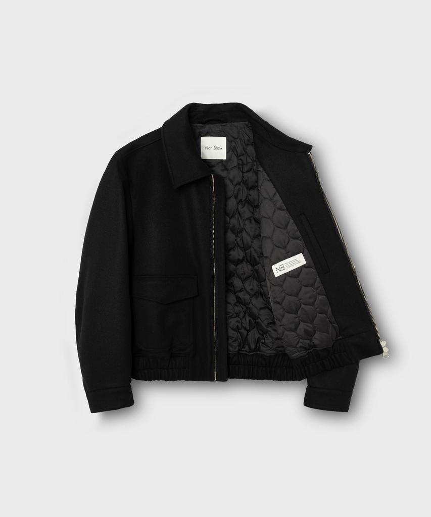 Nonblank [Nonblank X Sakhyung] Cashmere Blend Blouson_Black