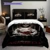 Whispers Annabelles Curse Three-piece set (1 * duvet cover + 2 * pillowcase, without core) 2D Flat Christmas birthday gift Soft and comfortable