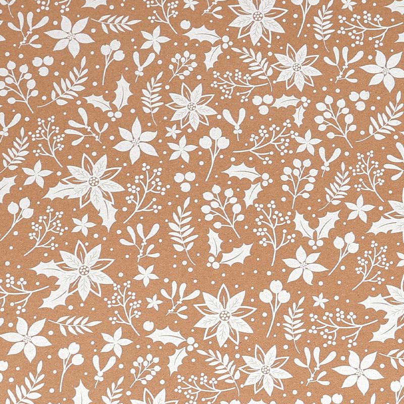 17" X 120" Wrapping Paper Roll Bowknot Merry Xmas Deers for Gifts Birthday Vintage White Craft Paper Graduations Engagement