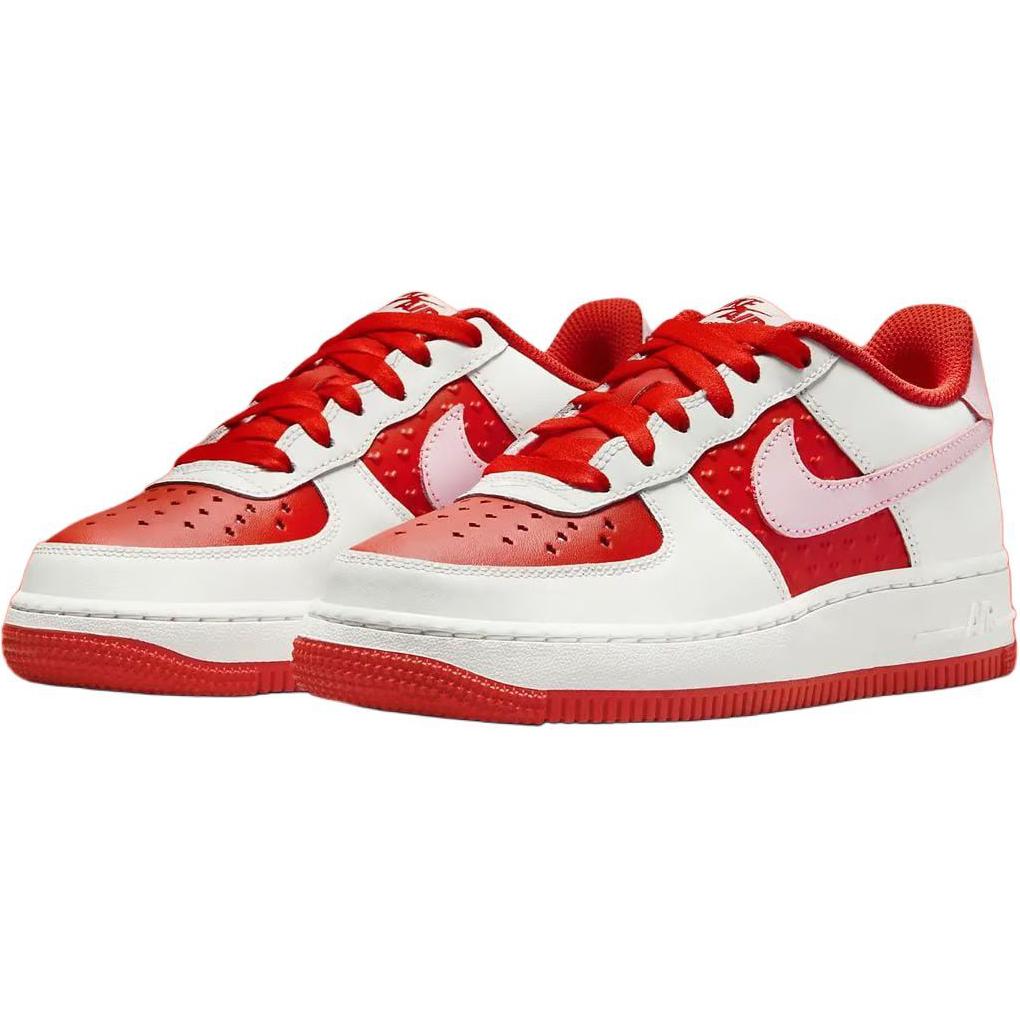 Nike Air Force 1 Low GS День Святого Валентина 2025 Бело-красно-розовые кроссовки HV5165-121