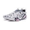 Li Ning DLO1 Амортизирующие Скользкие Устойчивые к Истиранию Упругие Низкие Баскетбольные Кроссовки Мужские Белый Черный ABPV009-18