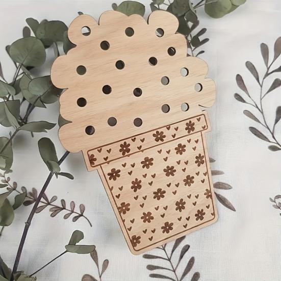 1/2/3Pcs Wooden Flower Arrangement Board DIY Handmade Flower Holder Nature Floral Plant