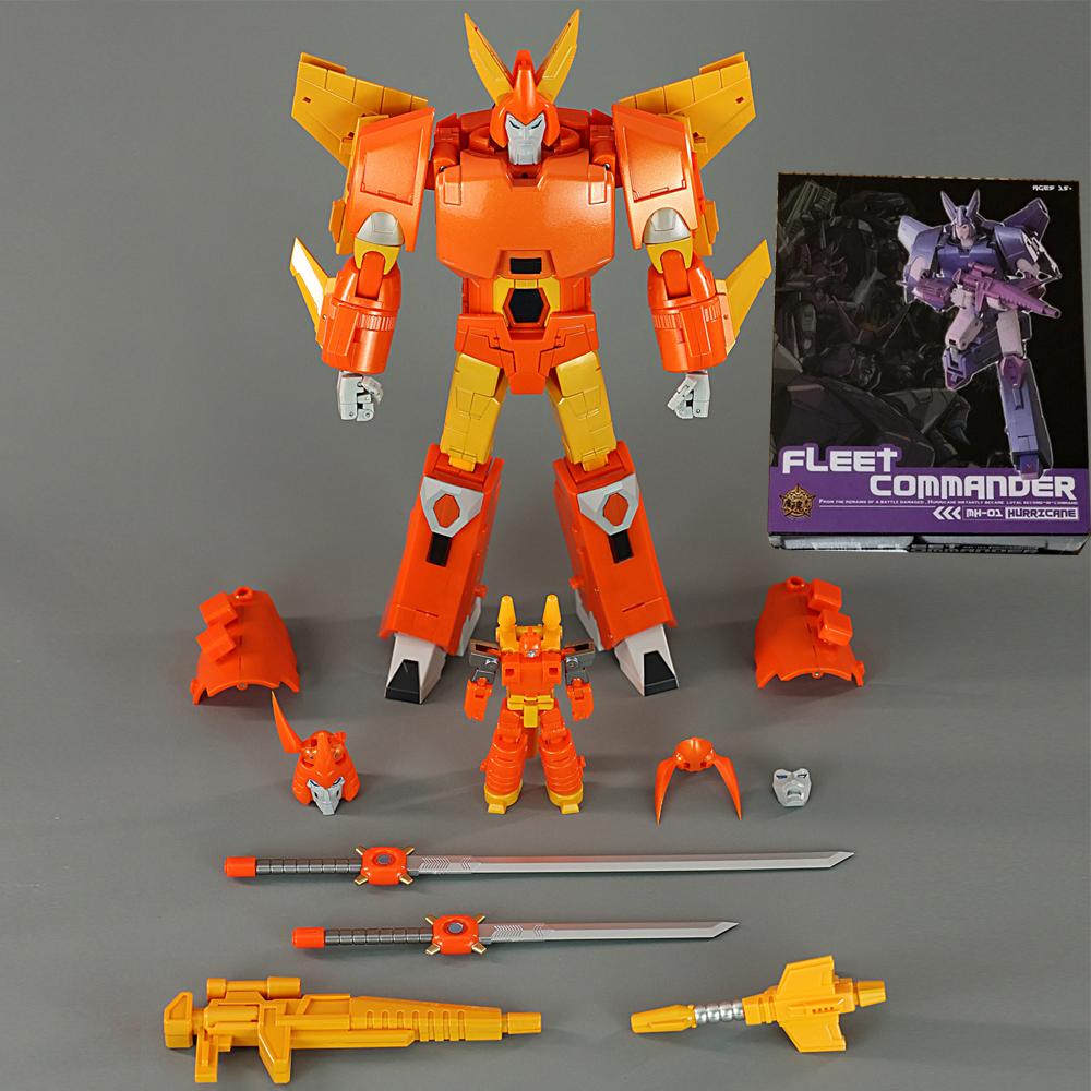 Transformation Toys MHZ Cyclonus MH01 Hurricane MH01B Fanstoys FT29 G1 Series Action Figure Deformation Robot Alloy Anime Model