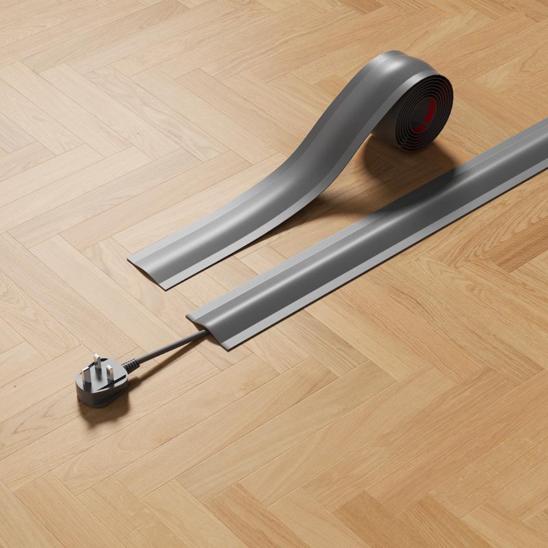 1pc Cord Cover Floor PVC Cord Covers for Wires on Floor Soft Floor Cable Cover Cord Hider Floor Cable Management Cable Protector