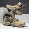 Men's Fashion Work Boots Four Seasons Outdoor Casual Hiking Boots High Top Thick Bottom Work Boots Anti-skid Ankle Boots 2026New