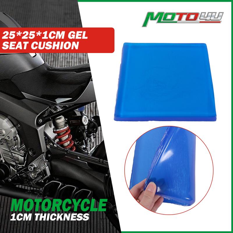 25*25*1CM DIY Motorcycle Seat Gel Pad Shock Absorption Soft Comfortable Cushion Universal Accessories 1pc