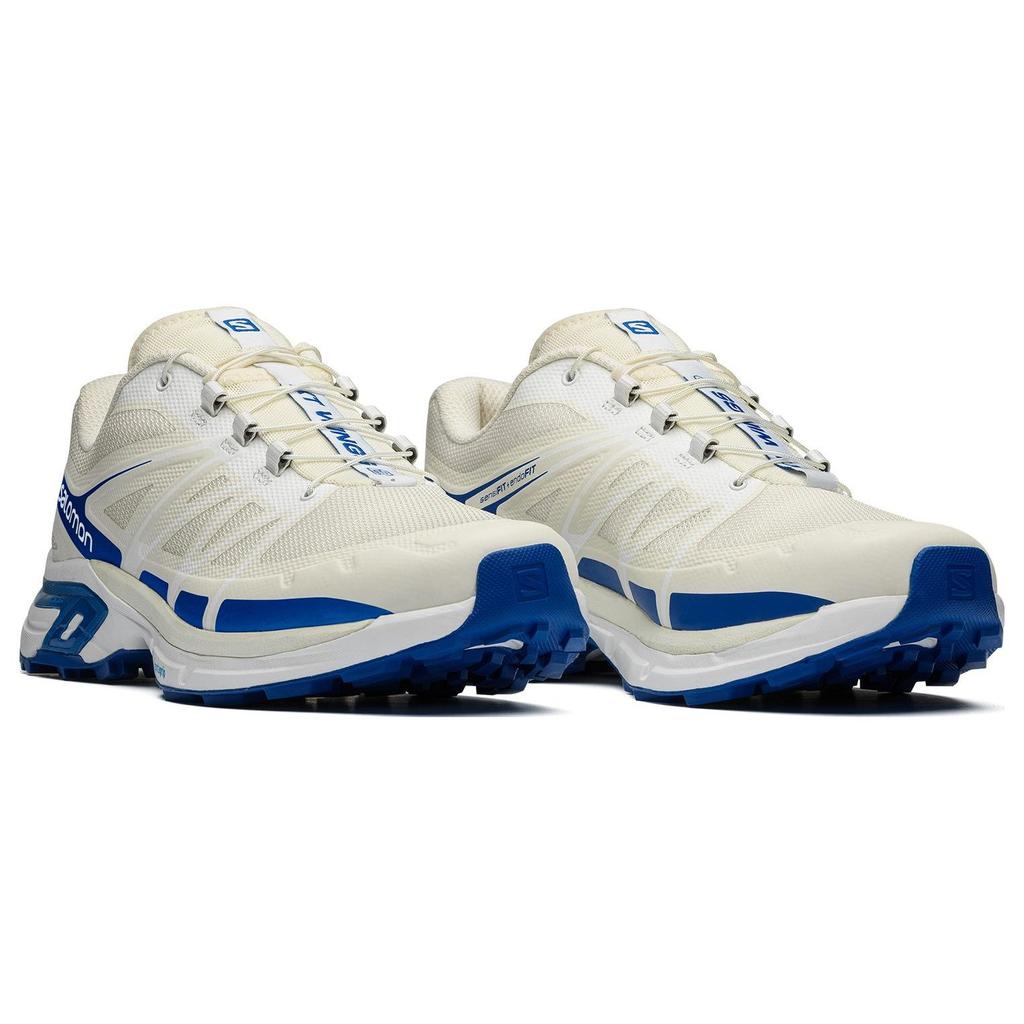 SALOMON Jjjound X Xt-Wings 2 Коллаборация Сетка Синтетическая кожа Низкий верх Повседневные Кроссовки для трейлраннинга Унисекс кроссовки Белый Синий 472548