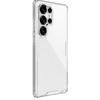 Transparent Full-Coverage Airbag Shockproof Ultra-Thin Protective Case for Samsung S25 Ultra, Business Simple Hard with Soft Edges, Natural Pro White