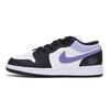 Air Jordan 1 Устойчивые к истиранию Нескользящие Низкие Винтажные Баскетбольные Кроссовки Мужские Черные Белые Фиолетовые 553558-131(Команда85-)