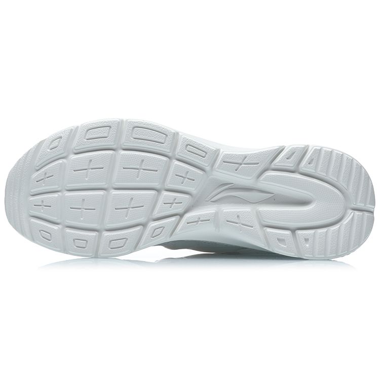 Li Ning Flow Cloud Shock Absorption Non-Slip Wear-Resistant Low-Top Running Shoes Men Running Shoes White Blue Orange AGLR033-3