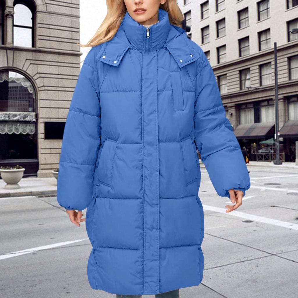 Women's Fashion Padded Jacket Loose Long Over The Knee Thickened Padded Jacket