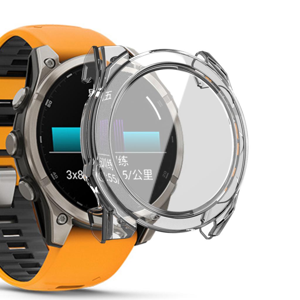 Стеклянный+ПК Чехол для Garmin Fenix 8 51мм 47мм 43мм Защитное Стекло Закаленный Бампер Чехол для Garmin Fenix 8 Аксессуары для Умных Часов