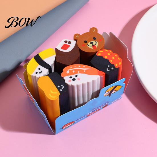 Mess-free Pencil Erasers Erasers, Cute Fruit, Candy, Dessert Shaped Cylindrical Desktop Cleaning Eraser, Stationary Supplies for Kids Students Back to