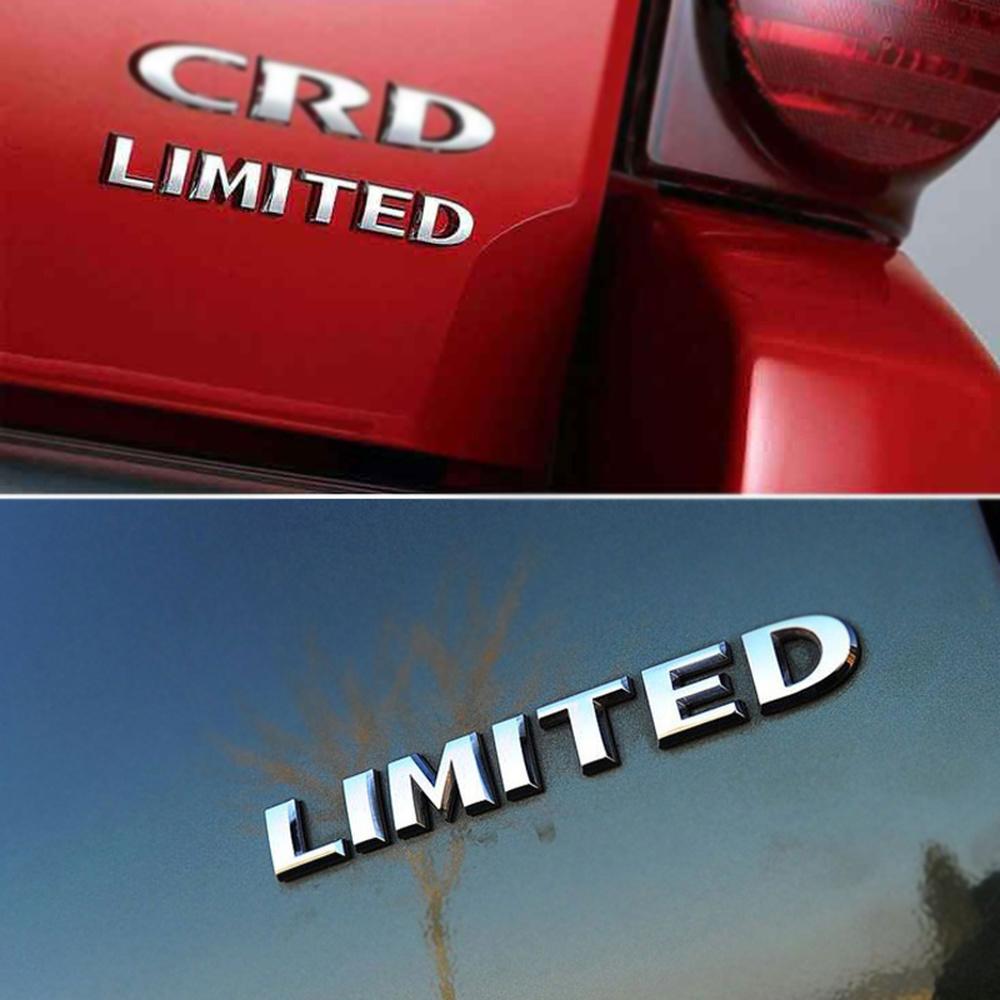DSYCAR 1Pcs 3D Metal LIMITED Car Side Fender Rear Trunk Emblem Badge Sticker Decals for JEEP Wrangler Compass Commander Cherokee az1