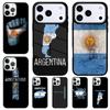 Мягкий чехол для телефона с флагом Аргентины для iPhone 17 Air 16 15 11 12 14 13 Pro Max Ударопрочный чехол