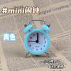 Mini metal small alarm clock, can add 1.1 inch metal bedside alarm clock digital student desktop gift alarm clock