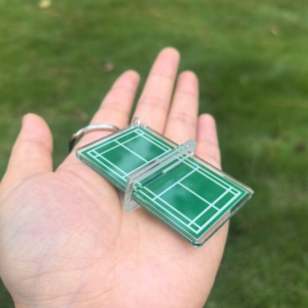 Мини-бадминтон акриловый брелок акриловый настольный теннисный держатель ключей унисекс