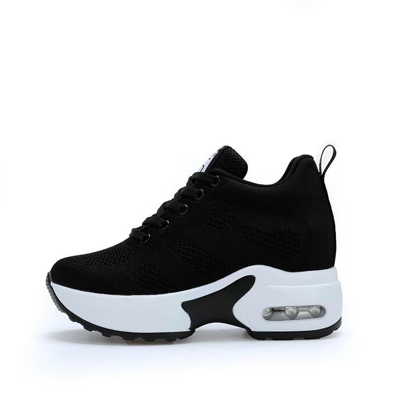 Женские модные легкие кроссовки, увеличивающая обувь, уличная повседневная дышащая обувь, студенческая обувь