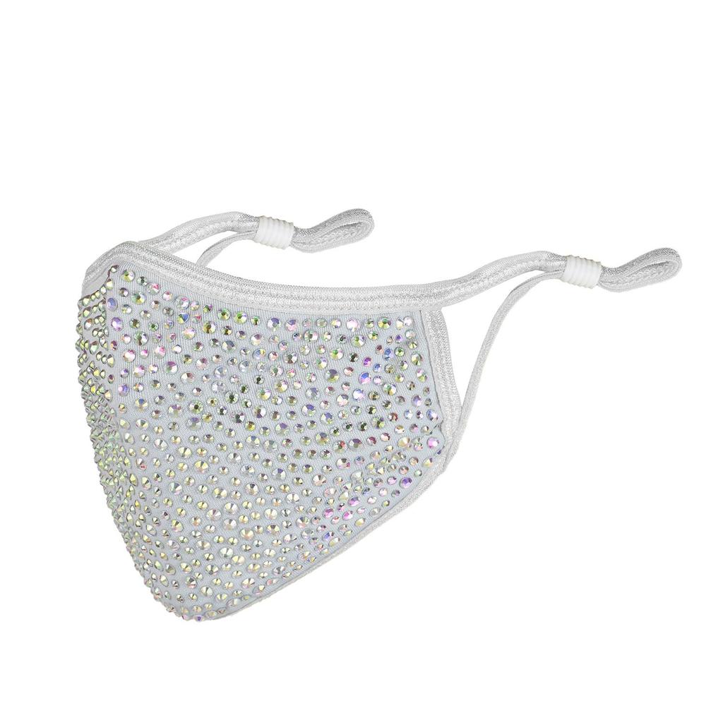 Необычная модная маска для лица, многоразовые блестящие блестящие стразы с фильтром