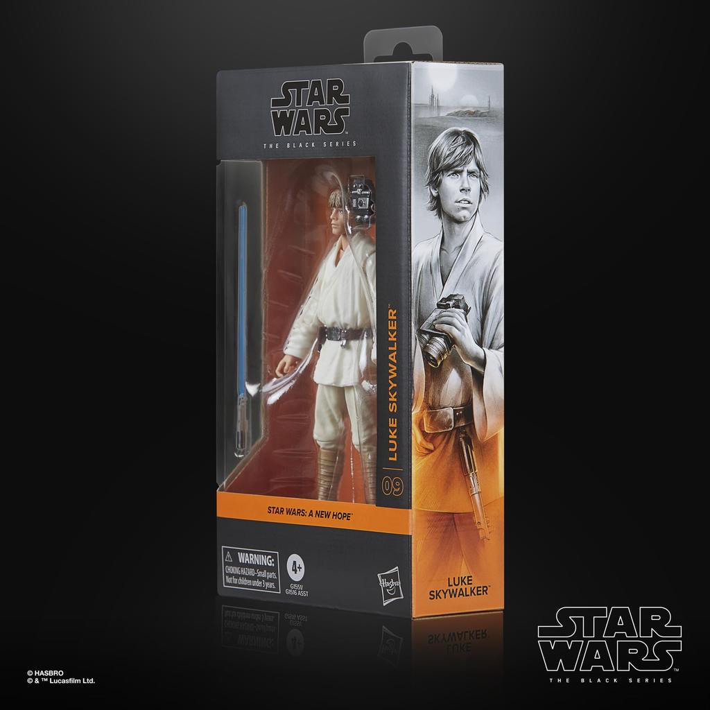 Hasbro Звездные войны Серия Черная Люк Скайвокер, Звездные войны: Новая надежда, Коллекционная фигурка 15 см G1551 (аутентичный)