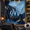 Wall Hanging Tapestry Olympique Lyonnais FC Print Cloth for Living Room Bedroom Home Decor