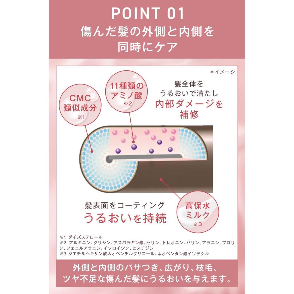 ORBIS Essence-In Hair Milk Leave-In Treatment Serum - 140g Hair Milk - 1 Bottle