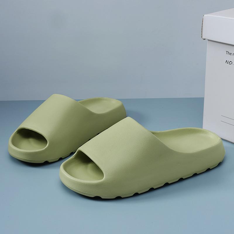 Модная однотонная летняя домашняя обувь унисекс, уютные шлепанцы для пар, гибкие мягкие сандалии для мужчин и женщин, тапочки, домашние шлепанцы