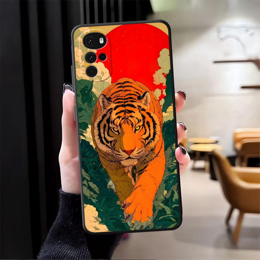 Крутой чехол с тигром и леопардом для Motorola Moto G52 G71 G22 Edge40 G51 G73 Edge 20 Pro 30 Lite G60s G32 G50 G53 G30