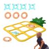 Надувная игра "Брось кольцо в бассейн" Надувные игрушки Настольные игры Ананасовая игра на меткость Для вечеринки и бассейна Плавающий набор для бросания подарок
