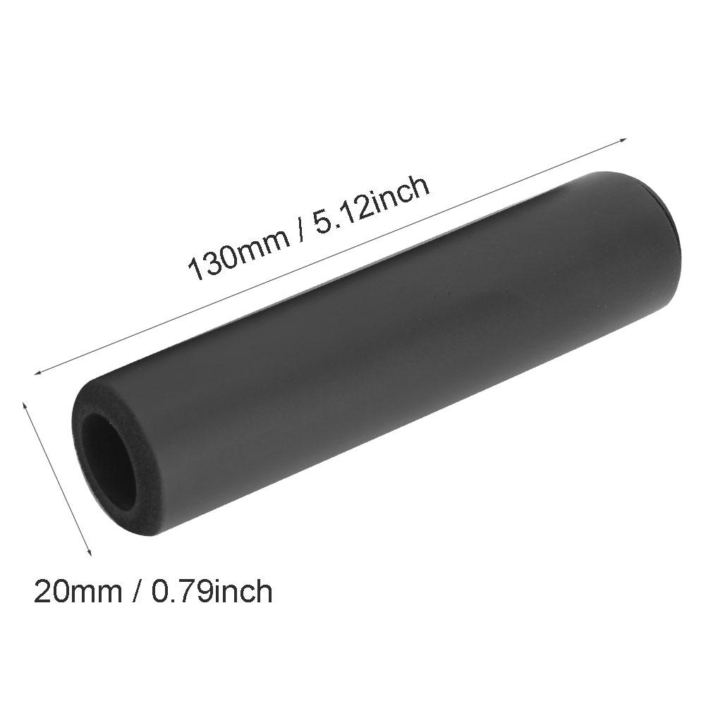A Pair Silica Gel Shock Absorption Anti Skid Bike Handlebar Cover Bicycle Accessory(Black )