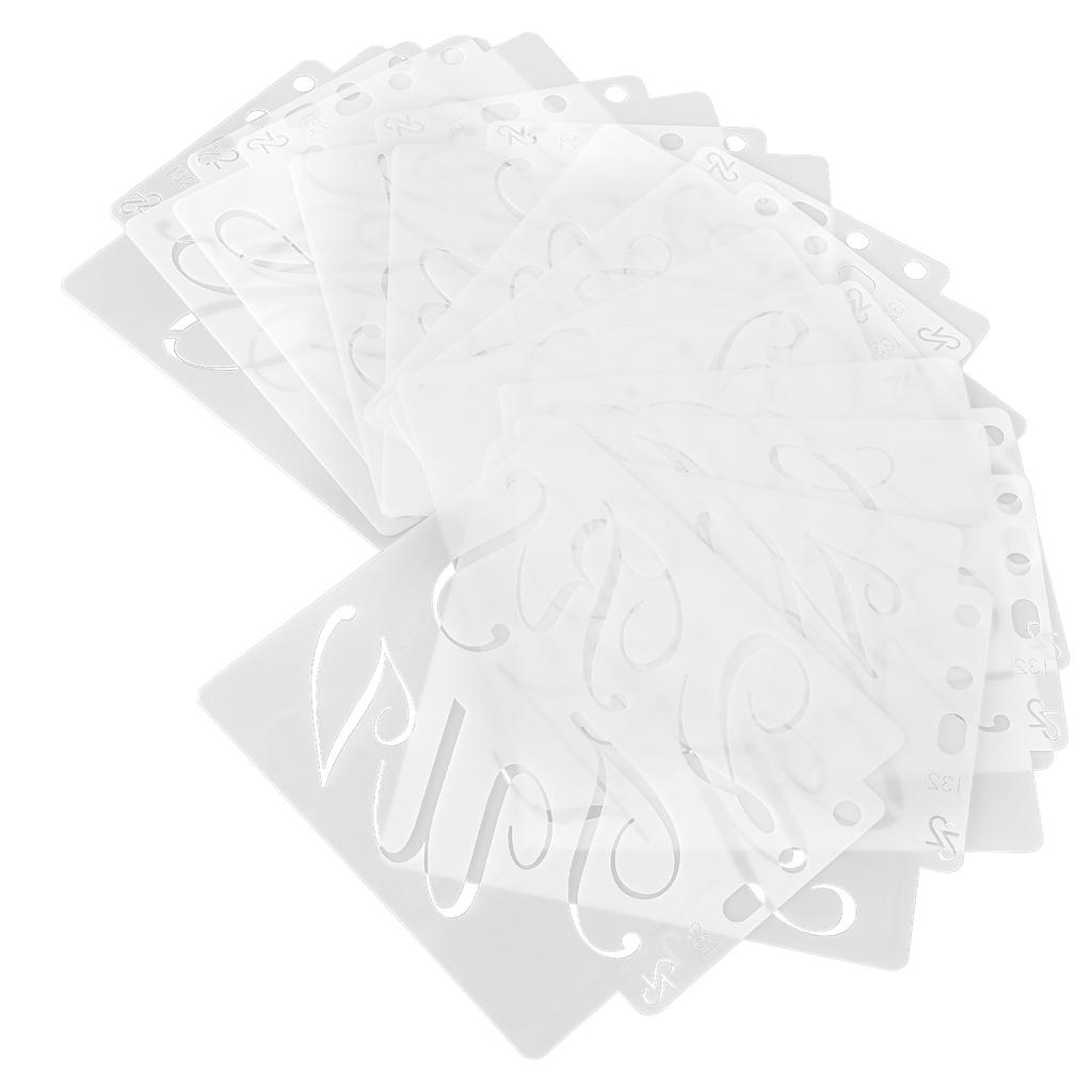 15 шт. Шаблон письма, полая многоразовая форма для рисования из ПЭТ, интересные принадлежности для изготовления открыток для искусства