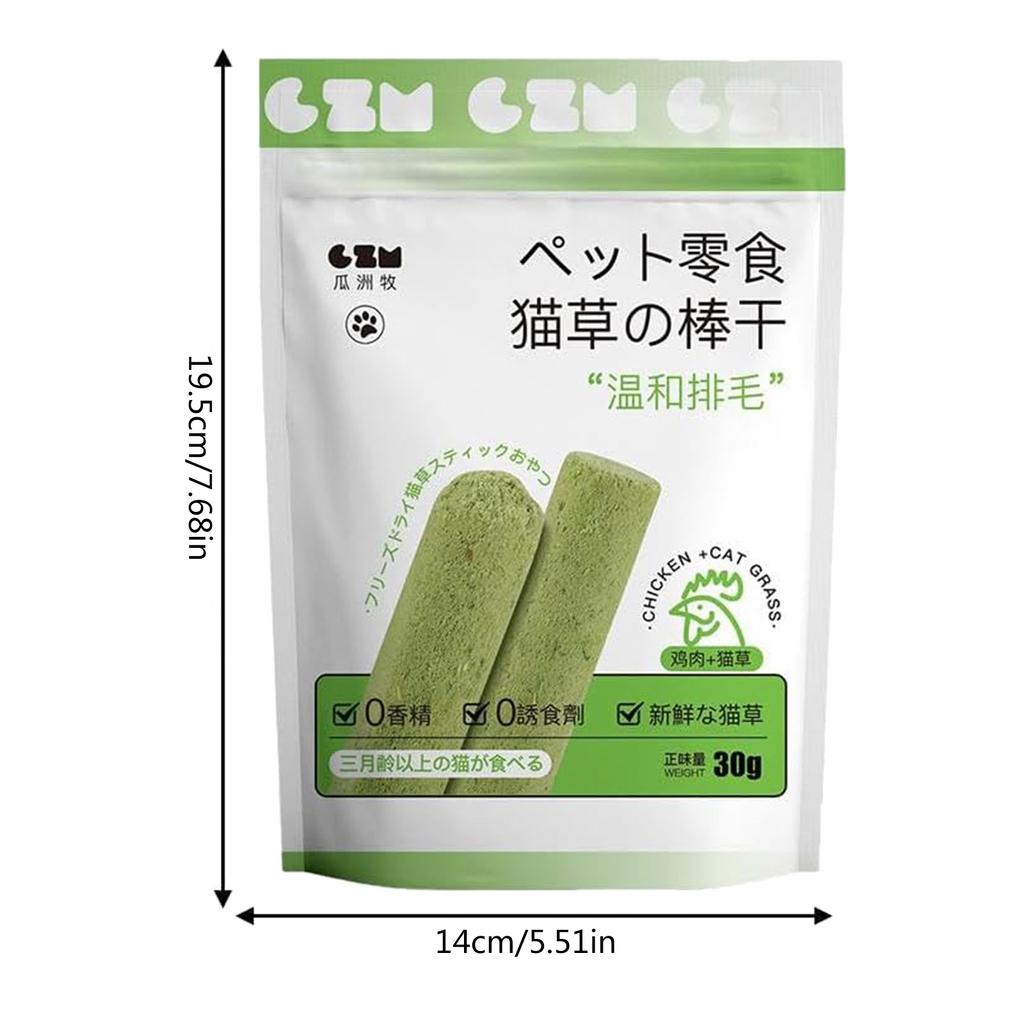 Natural Grass Cat Molar Rod Indoor Chewing Stick Chew Treat for Kitten Mouth Healthy Natural Cat Grass Indoor Pet Chew