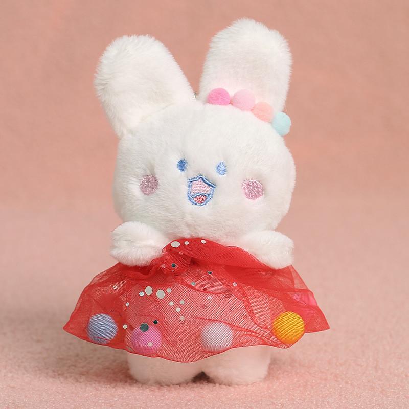 Rabbit And Cuter Plush Doll With Yarn Skirt Decoration Gift For