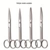 Многофункциональные ножницы из нержавеющей стали 420: Большой изогнутый, прямой, с круглым кончиком для хирургического, косметического, удаления волос в носу, век и для обучения.