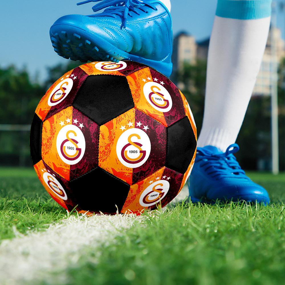 Футбольный мяч для зала Galatasaray Цветной Машинная строчка ПВХ Размер 5 Командная тренировка Готов к соревнованиям Прочный Высокий отскок Крутой Спортивный подарок