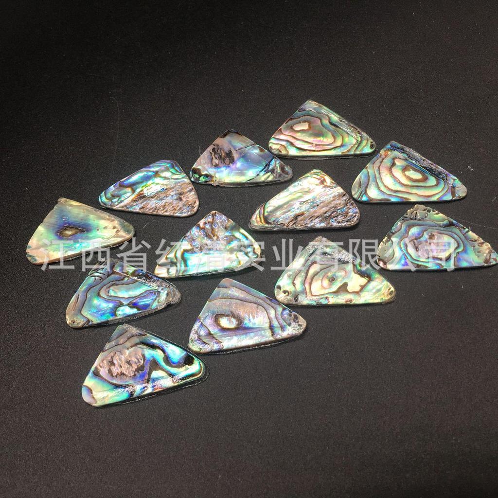 Треугольная изогнутая подвеска из раковины абалона для изготовления украшений и аксессуаров своими руками