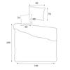 Bedding set 140x200 cotton with bamboo fiber, beige, 4 pieces