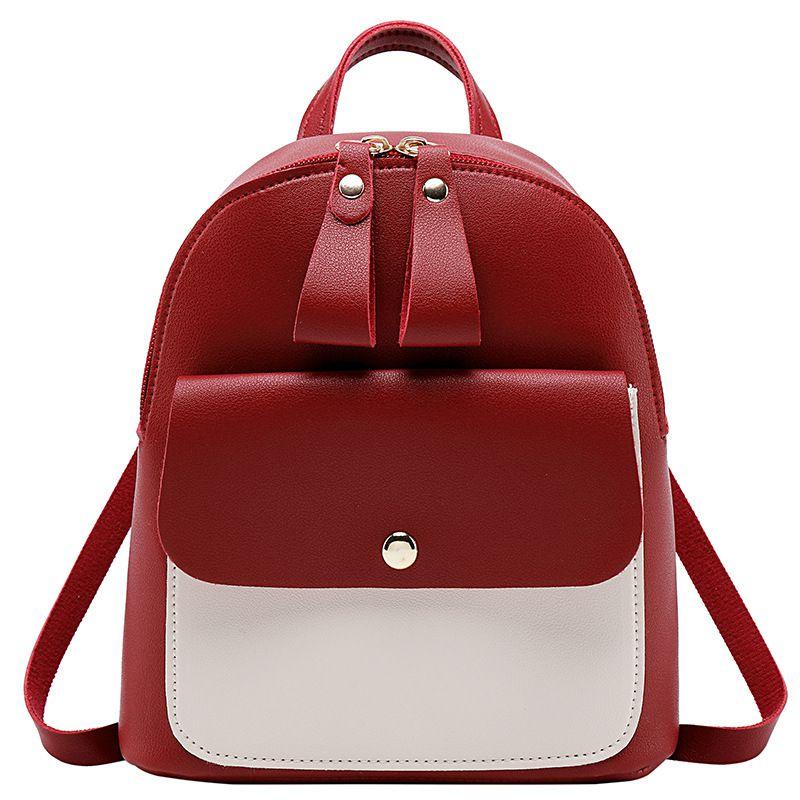Sophisticated Mini Rucksack Handbag For Women And Girls In Soft Pu Leather