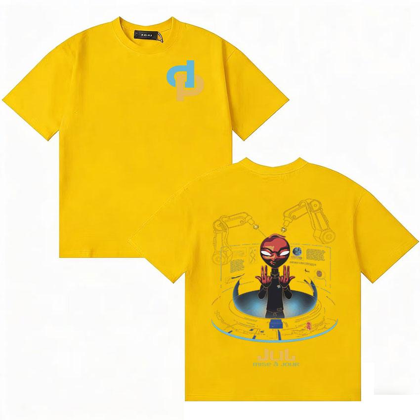 Rapper Jul My World Album Tshirt Unisex Women Summer Pop Oversized Y2K Vintage Tshirt Cotton Shortsleeve Casual T Shirt Teenagers