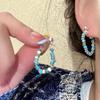 Серьги из серебра 925 пробы с бусинами: Дизайн в стиле легкой роскоши, вдохновленный японским и корейским стилями