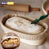 Овальные корзины для брожения хлеба, принадлежности для выпечки, тесто из ротанга, портативная хлебная корзина Banneton на закваске, кухонные инструменты