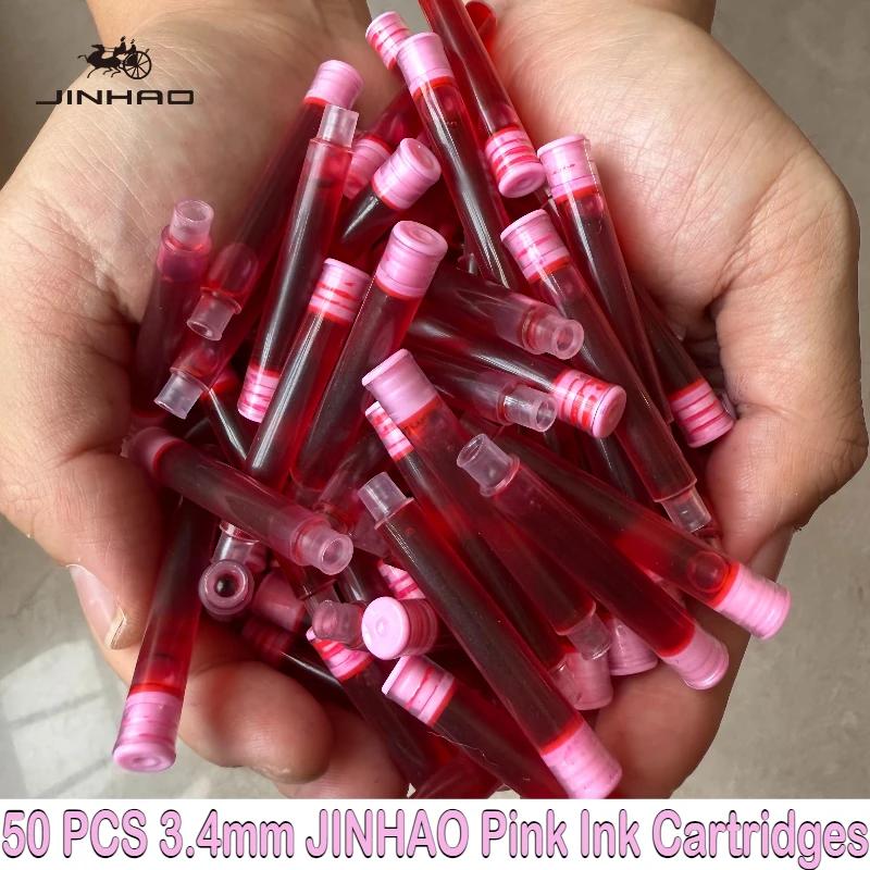 JINHAO 50/12 ШТ. 12 Цветов 2,6 мм/3,4 мм Картриджи для перьевых ручек Чернила Школьные Офисные Принадлежности Канцелярские товары Для Majohn Hongdian