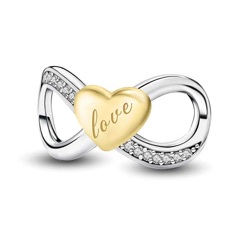 Медь Светящийся Разрез-бант Серия Любовное сердце Бусина Сделай сам Браслет-манжета Изготовление Подарок Высокого качества Изысканные ювелирные изделия